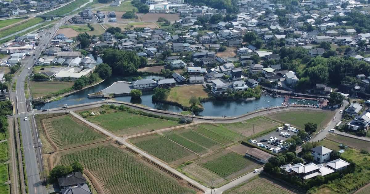 嘉島町湧水公園 天然プール