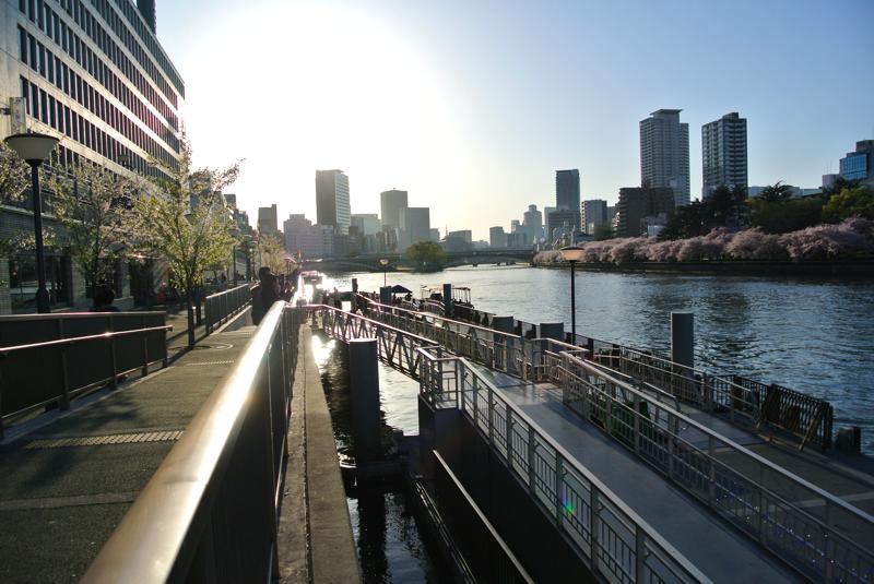 「八軒屋浜」船着場