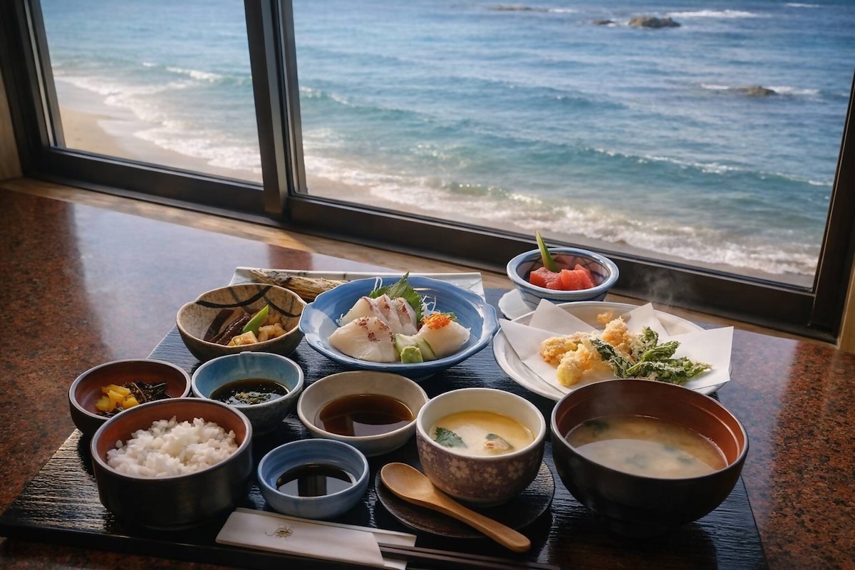浜辺の旅館満帆荘（まんぽそう）