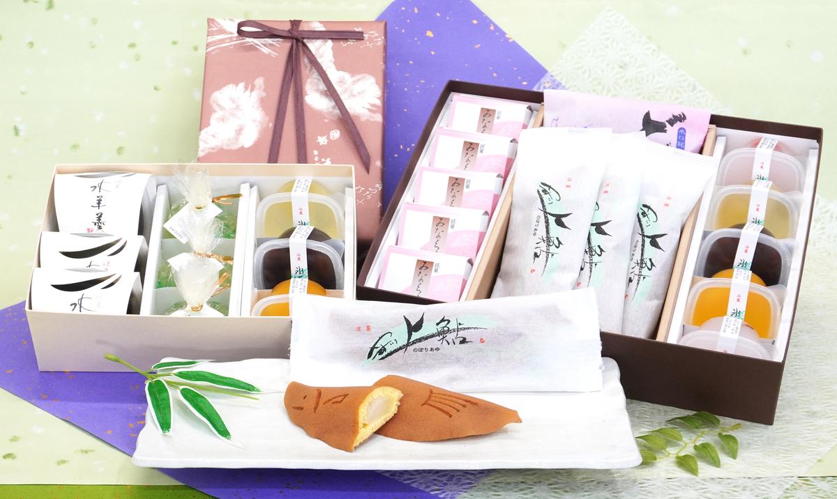 甲賀の夏を感じる和菓子「やす川上鮎(のぼりあゆ)」