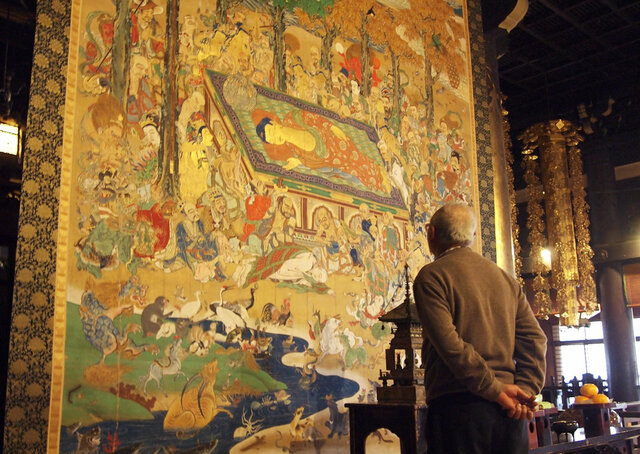 「大涅槃図」公開　真如堂