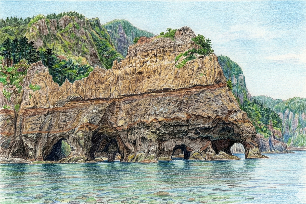 龍天道 【 五つ洞門 】