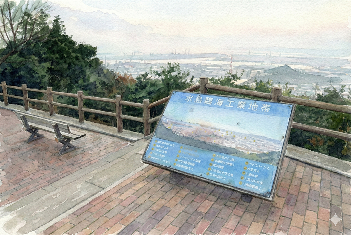 鷲羽山公園線 水島展望台