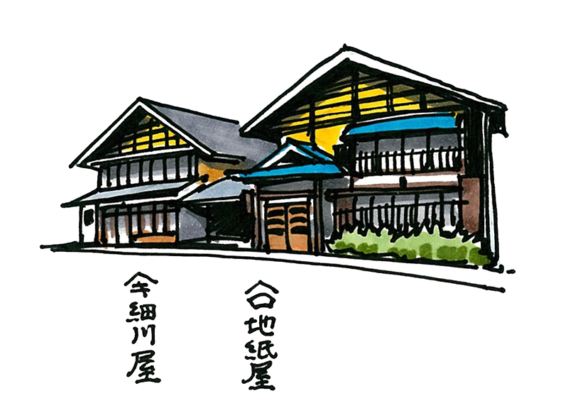 Row of KIRIZUMA TSUMA-IRI Houses in MOTOMACHI