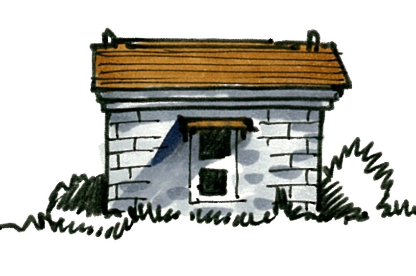 Small Stone Storehouse in TOKUSAWA