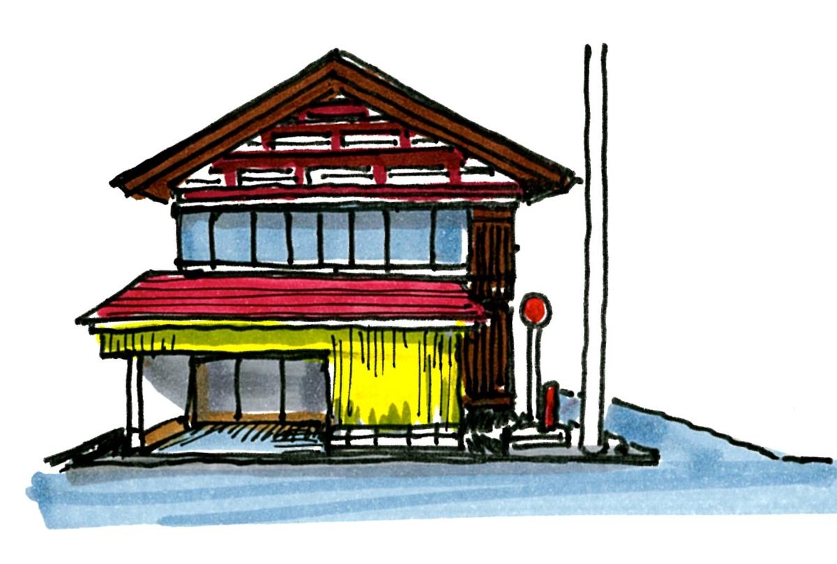 KIRITSUMA-IRI(gabled-entrance) House in KAMINOJIRI