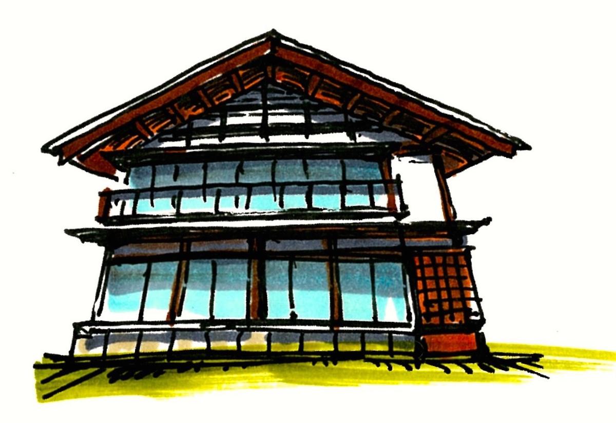 KIRITSUMA-Roofed Farmhouse in SHIBASAKI