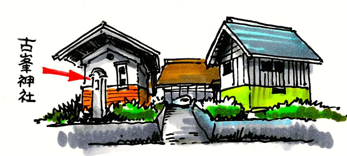 Farmhouse with FURUMINE Shrine Stone in HEIMEI