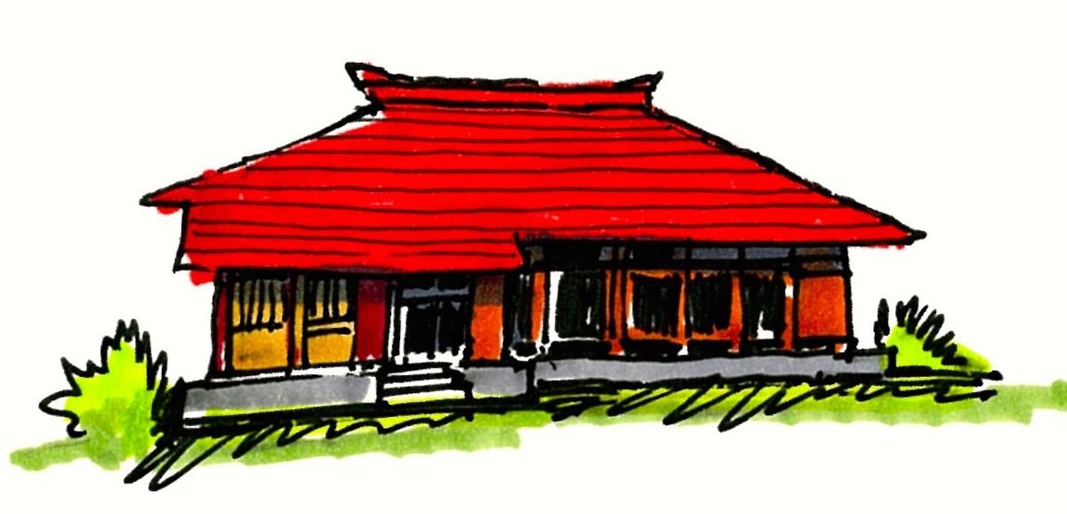 Hip-Roofed Farmhouse in KARUSAWA