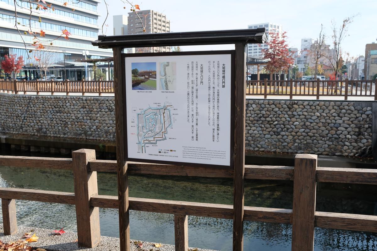 大垣城竹橋口門跡