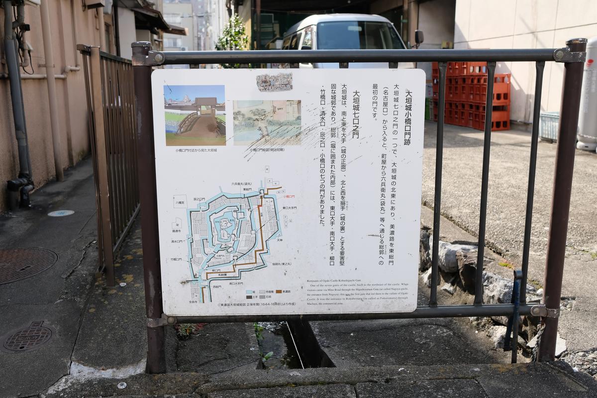 大垣城小橋口門跡